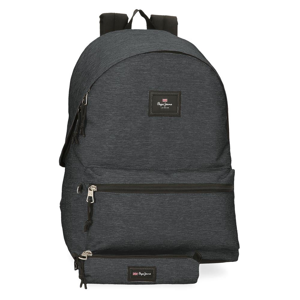 Mochila de 44cm Pepe Jeans - Cinza Escuro
