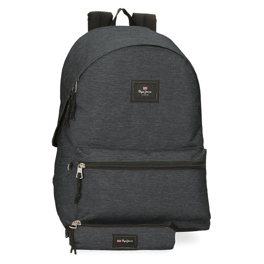 Mochila de 44cm Pepe Jeans - Cinza Escuro