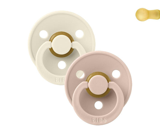 Pacote de 2 Chupetas - Ivory/Blush