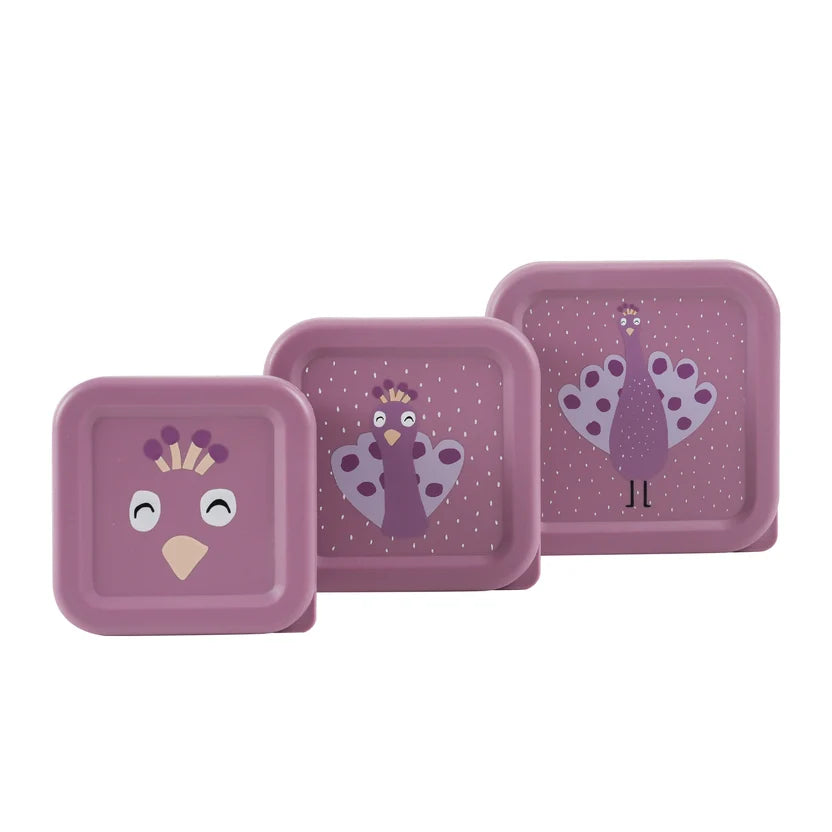 3 Caixas para Lanche – Mrs. Peacock