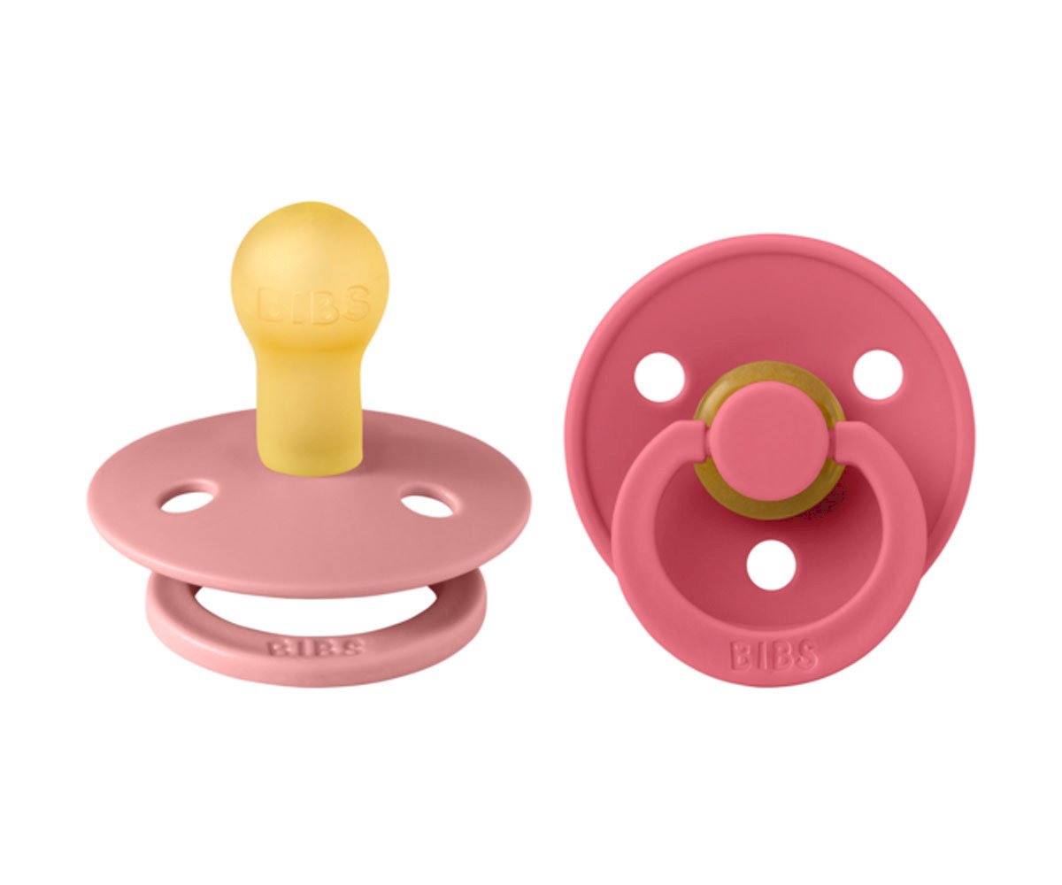 Pacote de 2 Chupetas - Dusty Pink/ Coral