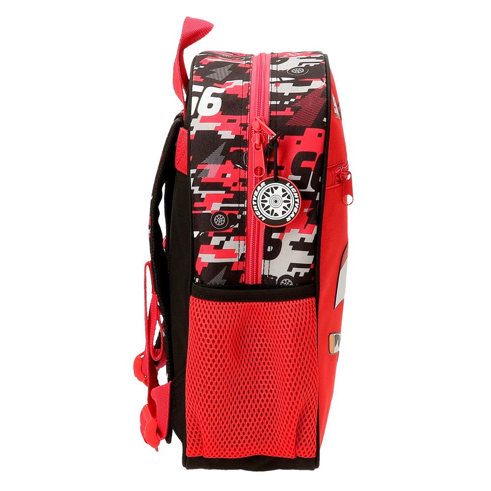Mochila Adaptável de 33cm - Cars Mcqueen Red