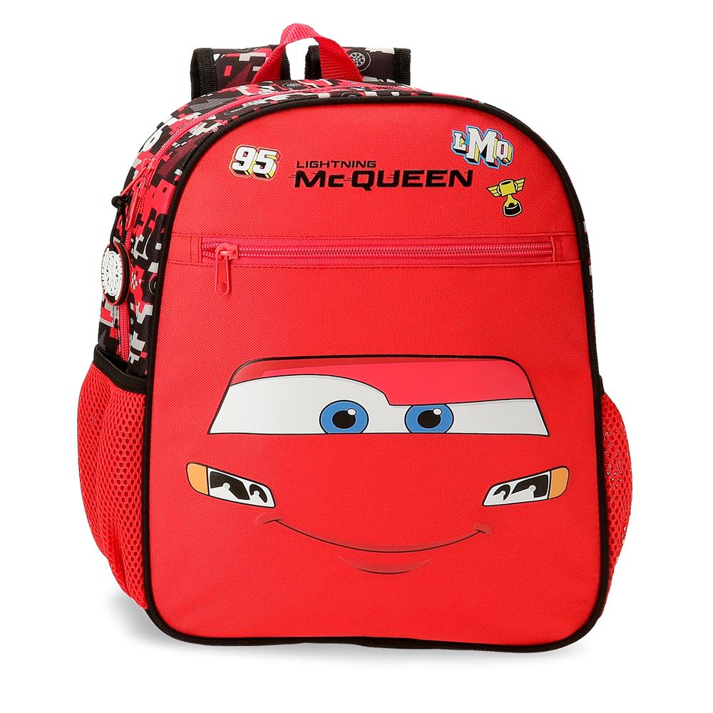 Mochila Adaptável de 33cm - Cars Mcqueen Red
