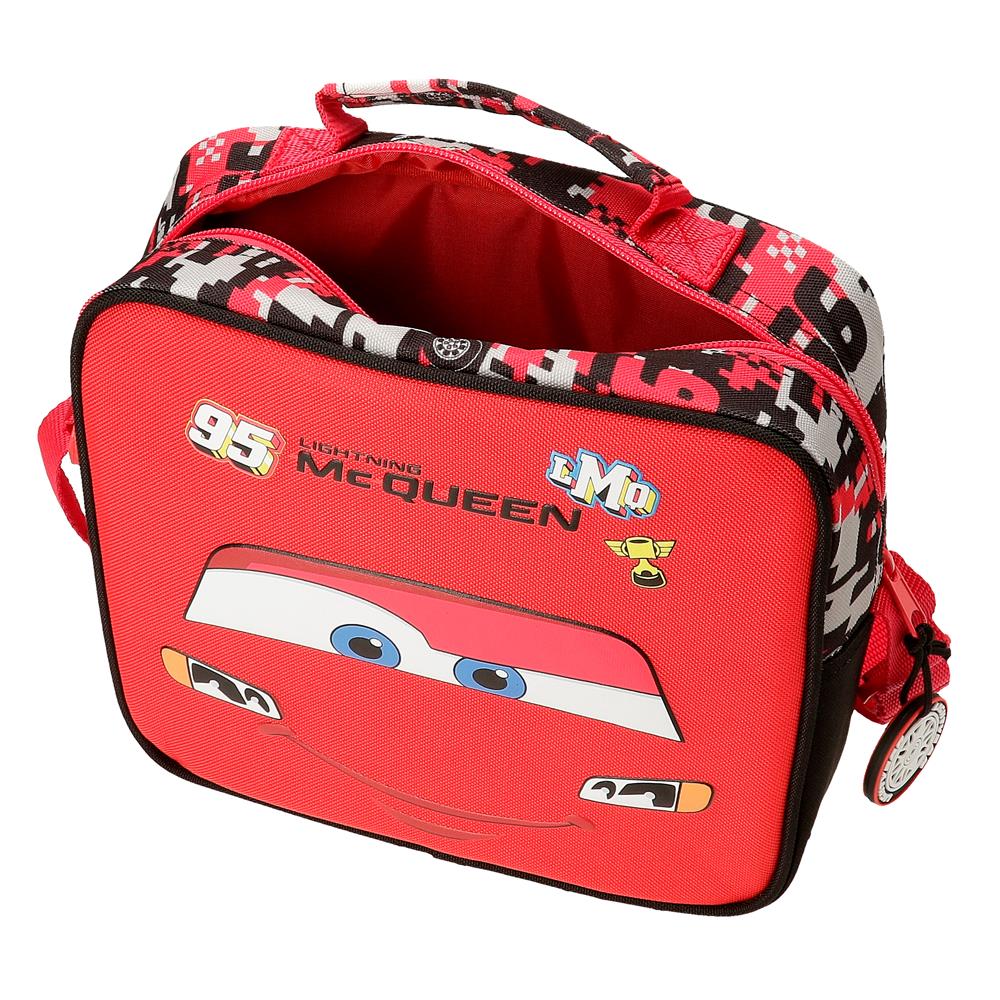 Lancheira com Alça Adaptável - Cars Mcqueen Red