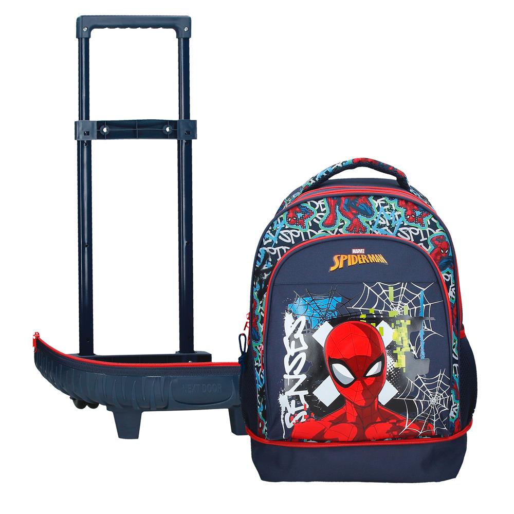 Mochila Compacta de 2 Rodas - Graffity of Spiderman
