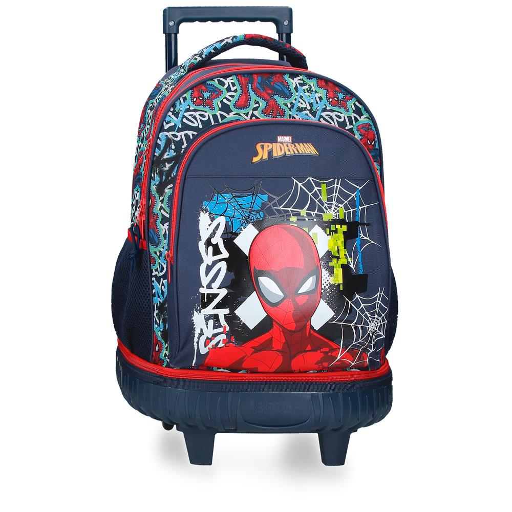 Mochila Compacta de 2 Rodas - Graffity of Spiderman
