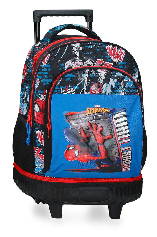 Mochila Compacta de 2 Rodas - SpiderMan Wall Crawler