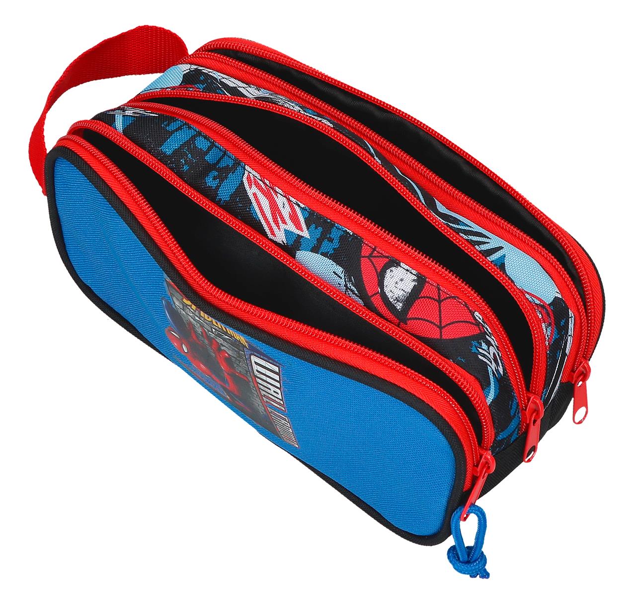 Estojo de 3 Compartimentos - Spiderman Wall Crawler