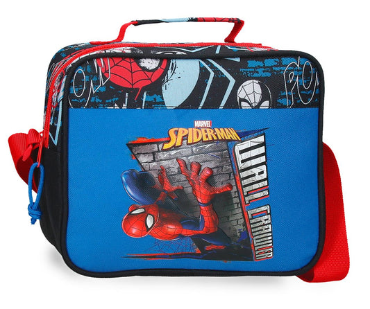 Lancheira com Alça Adaptável - Spiderman Wall Crawler
