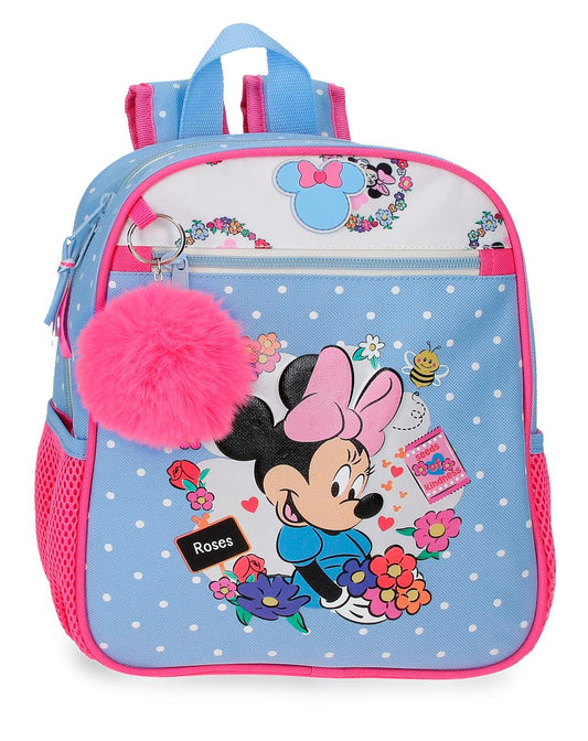 Mochila Adaptável de 28cm - Minnie Flowers