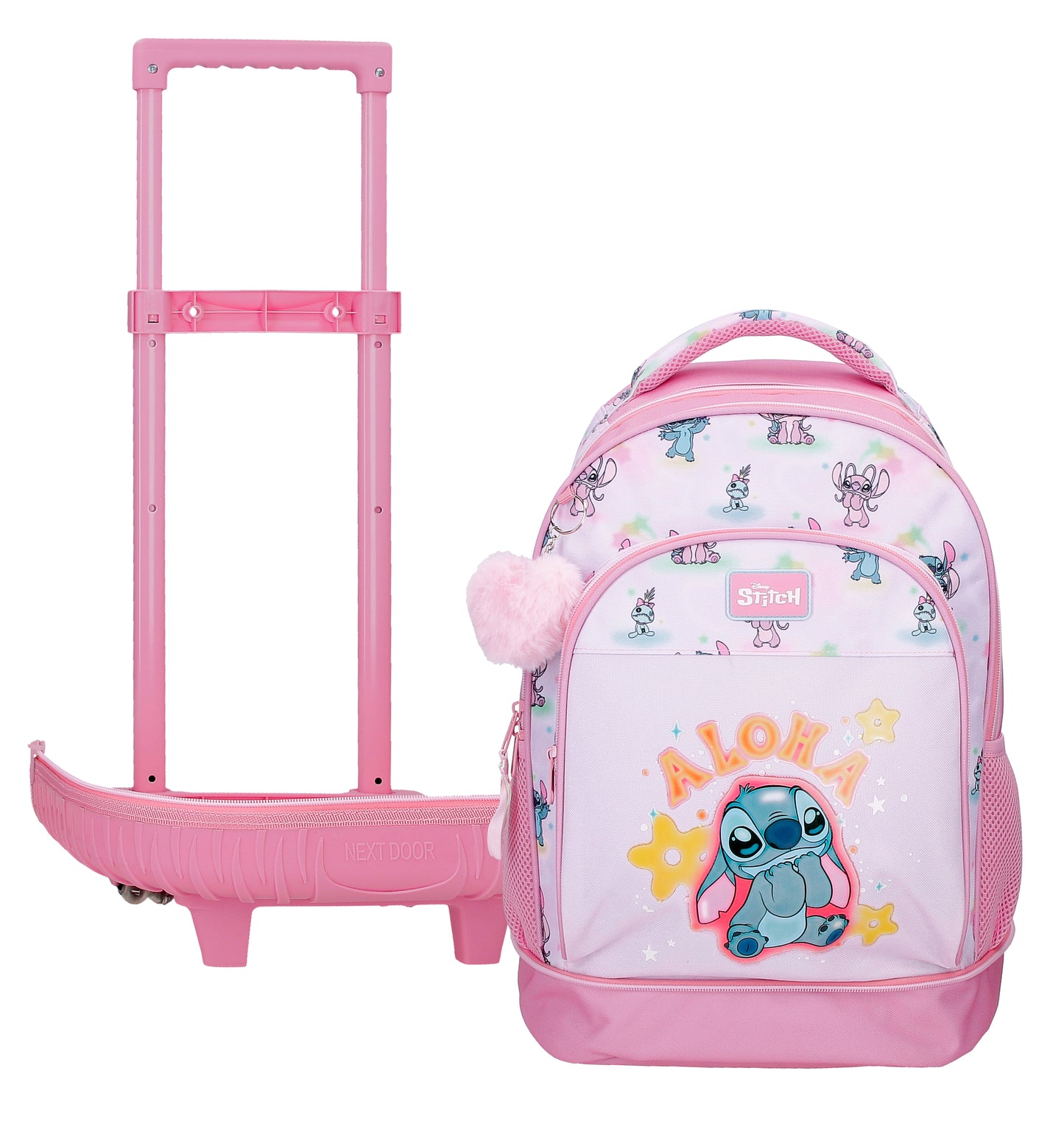 Mochila Compacta de 2 Rodas - Stitch You & Me