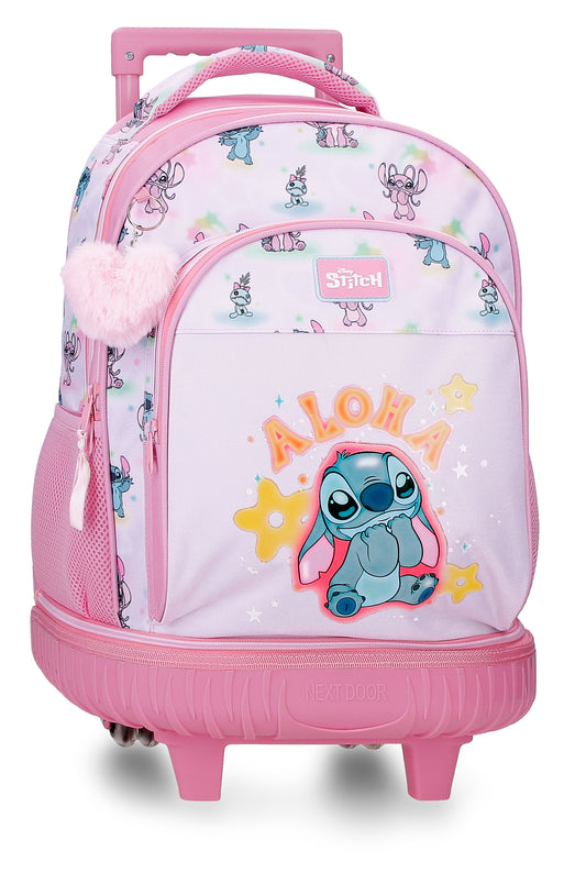 Mochila Compacta de 2 Rodas - Stitch You & Me