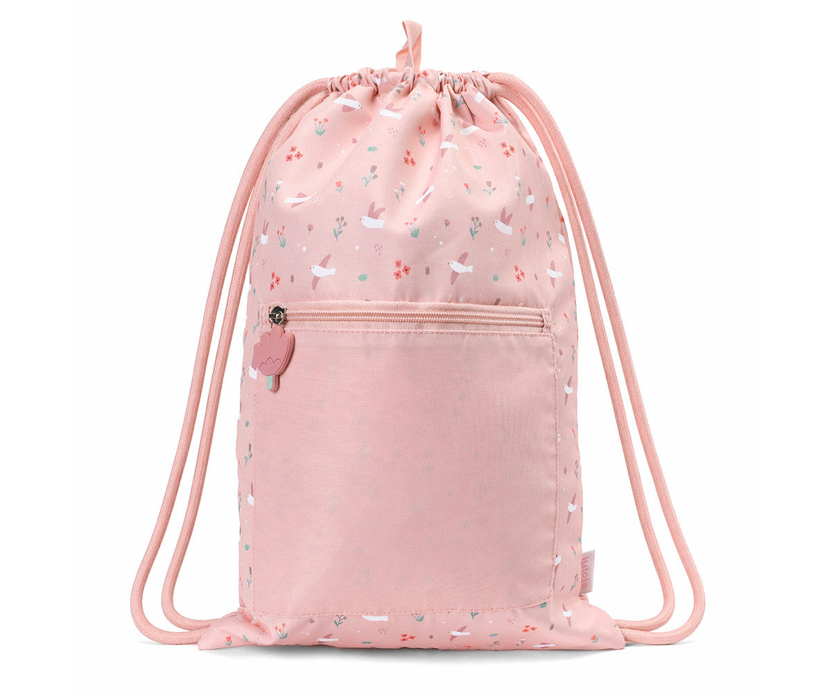 Mochila Saco Personalizável - Blossom Birds