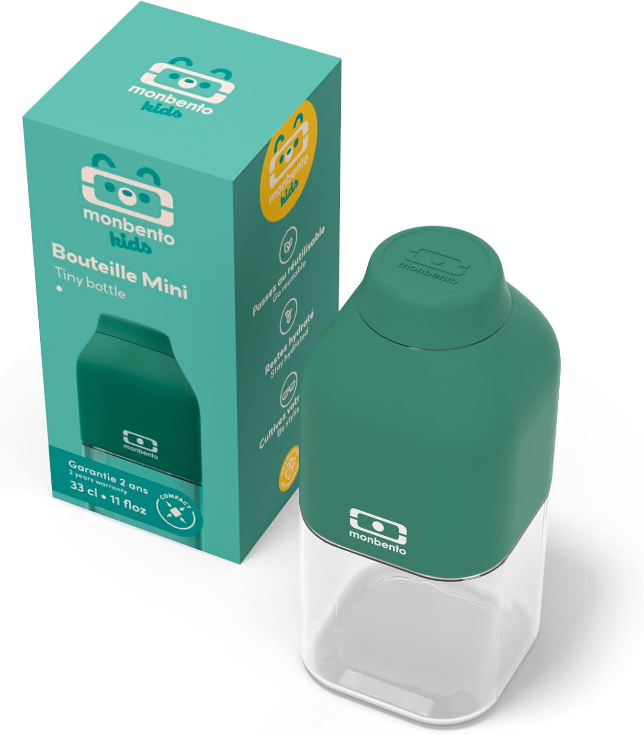 Garrafa de Plástico Monbento 330ml  - Verde