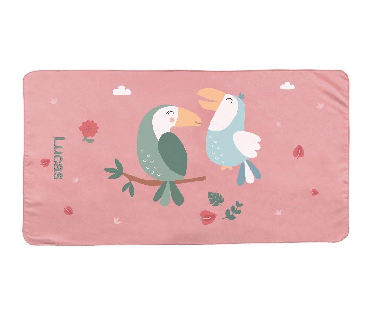 Toalha de Praia de Microfibra Personalizável - Toucan