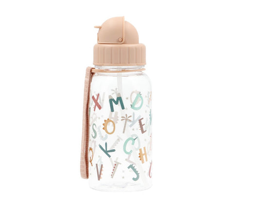 Garrafa de Plástico Infantil Personalizável - Funny Letters
