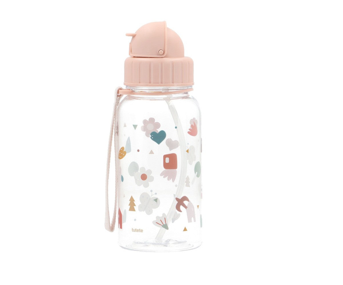 Garrafa de Plástico Infantil Personalizável - Geometric Nature