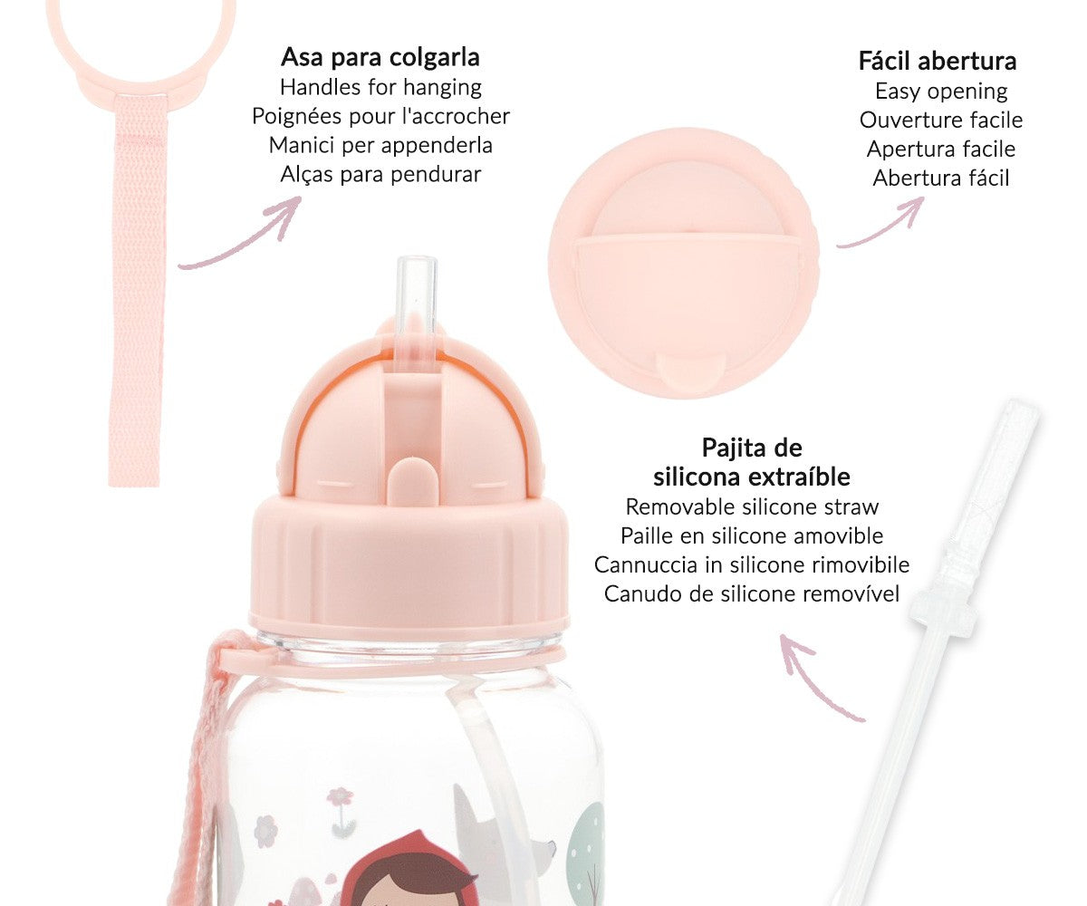 Garrafa de Plástico Infantil Personalizável - Little Red