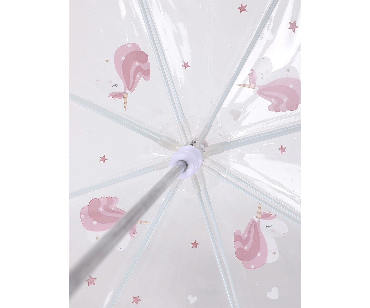 Guarda-Chuva Transparente - Magical Unicorn