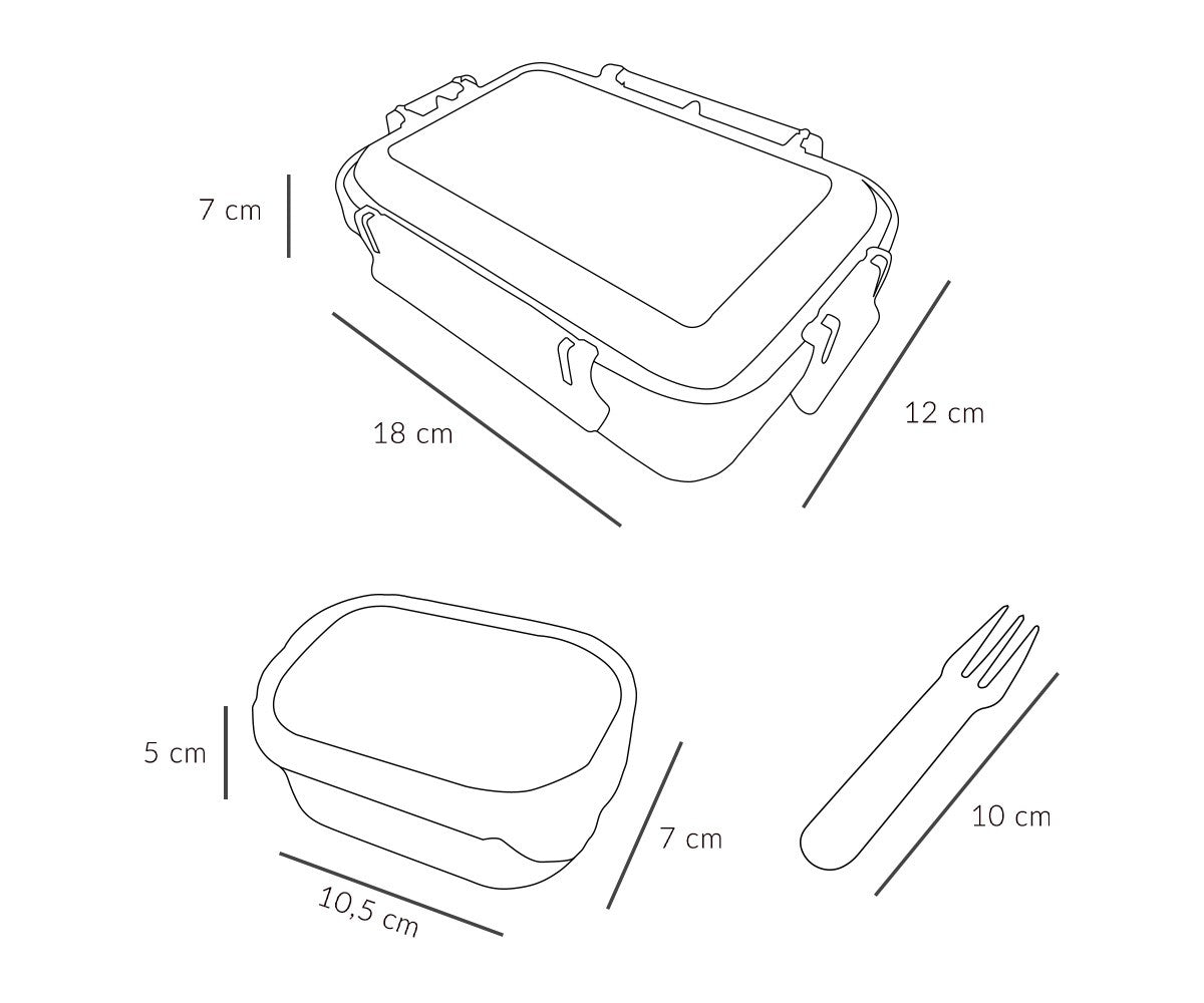Marmita Bento Stripes - City Cars