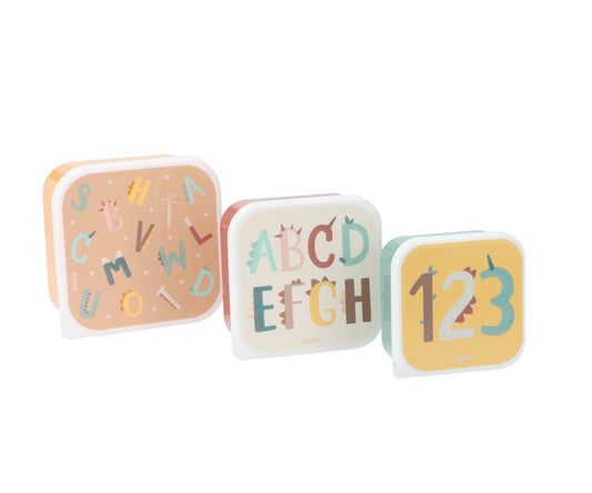 Conjunto de 3 marmitas - Funny Letters