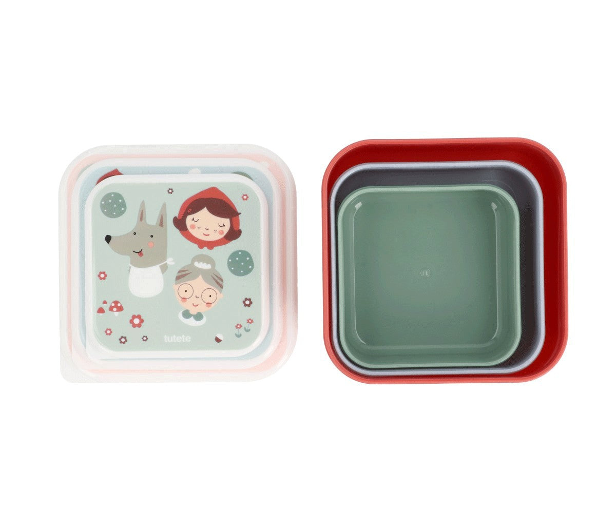 Conjunto de 3 marmitas - Little Red