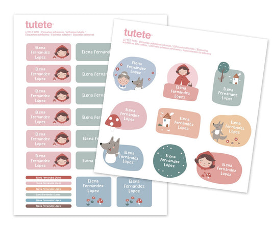 Adesivos para Objectos - Little Red