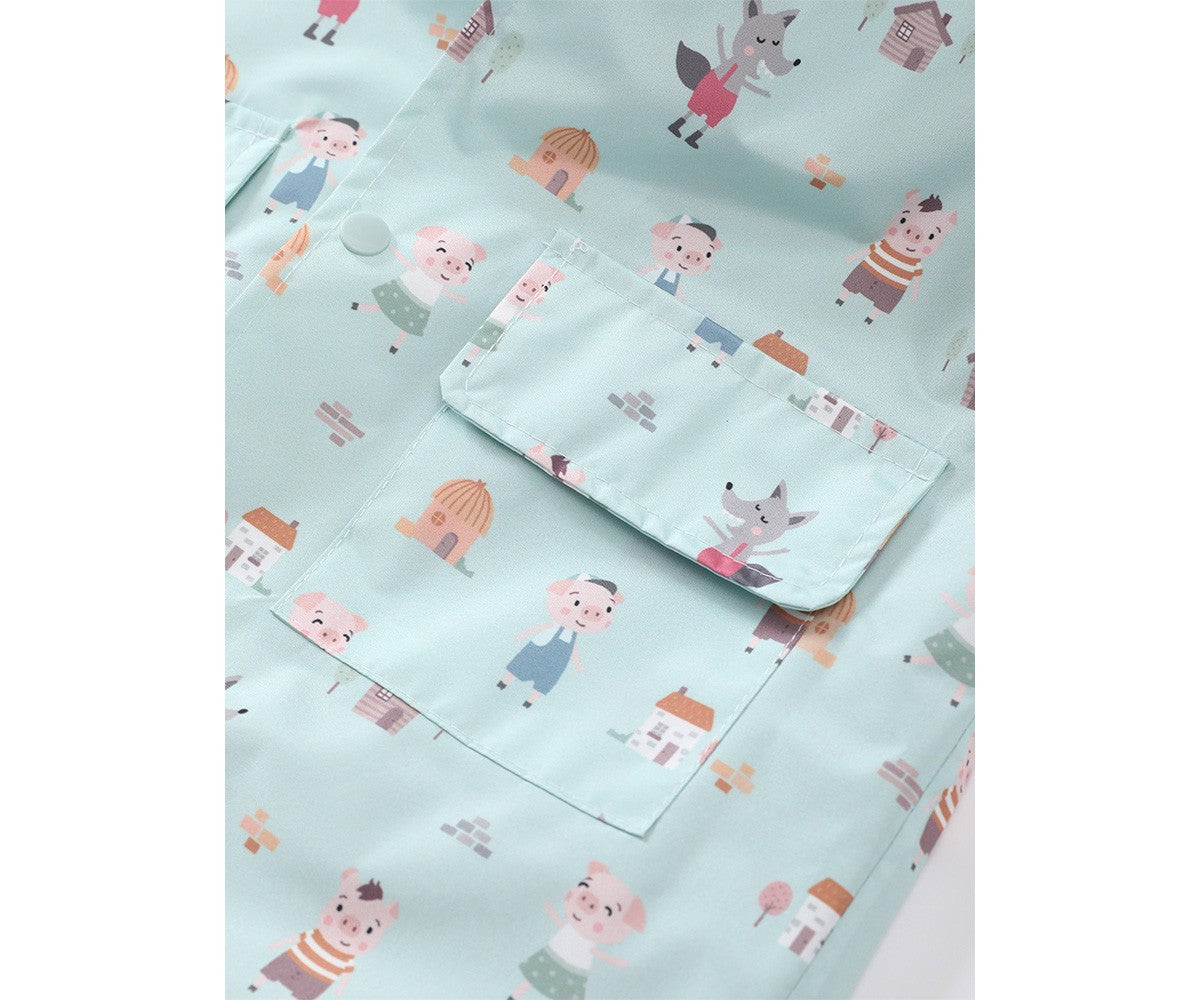 Capa de Chuva Infantil - The Three Little Pigs