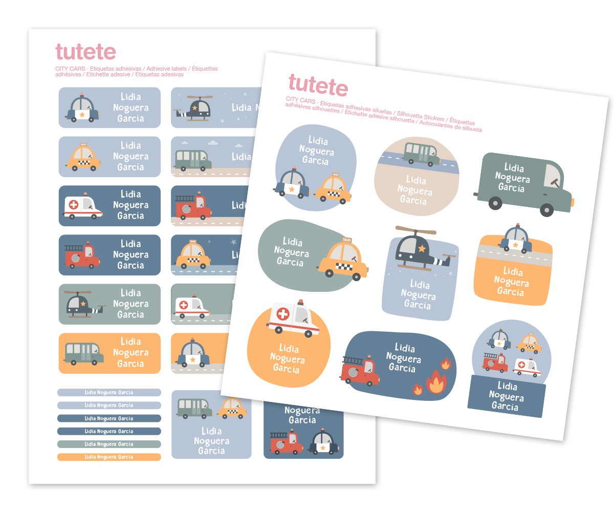 Adesivos para Objectos - City Cars