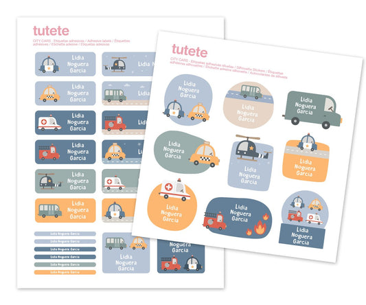 Adesivos para Objectos - City Cars