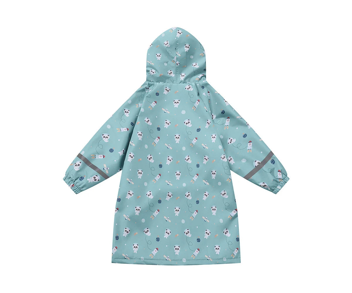 Capa de Chuva Infantil - Pandas in Space