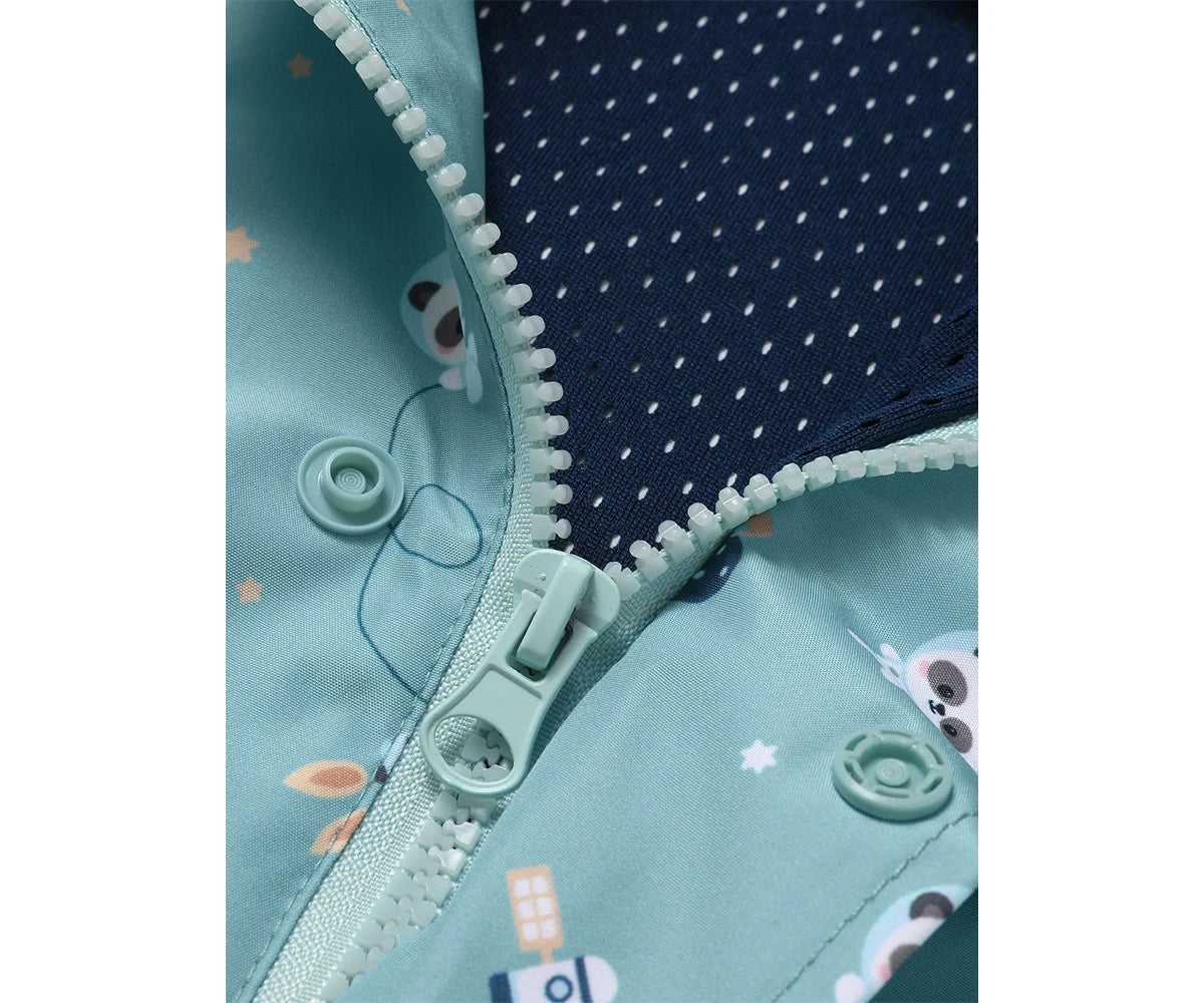 Capa de Chuva Infantil - Pandas in Space