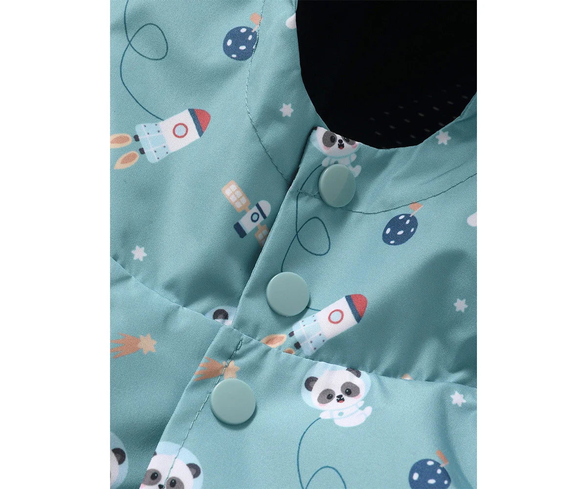 Capa de Chuva Infantil - Pandas in Space