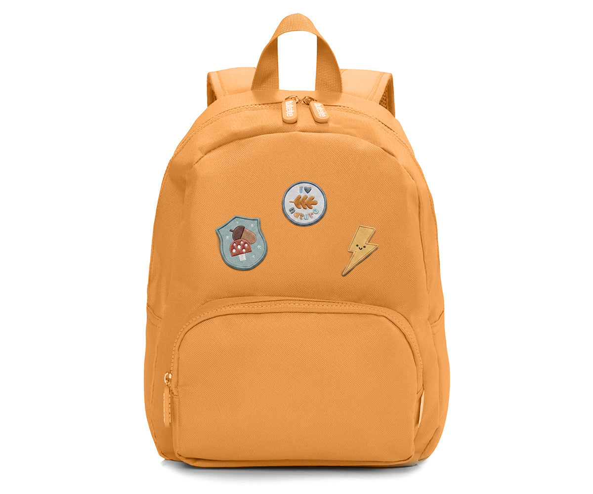 Mochila Solid Color Mustard + 6 Adesivos Autocolantes Nature