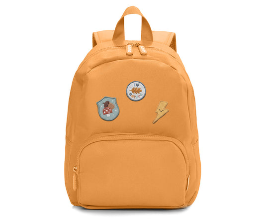 Mochila Solid Color Mustard + 6 Adesivos Autocolantes Nature