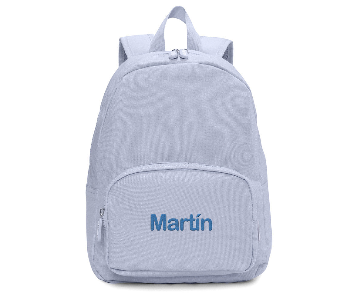 Mochila Solid Color Sky + 6 Adesivos Autocolantes Space