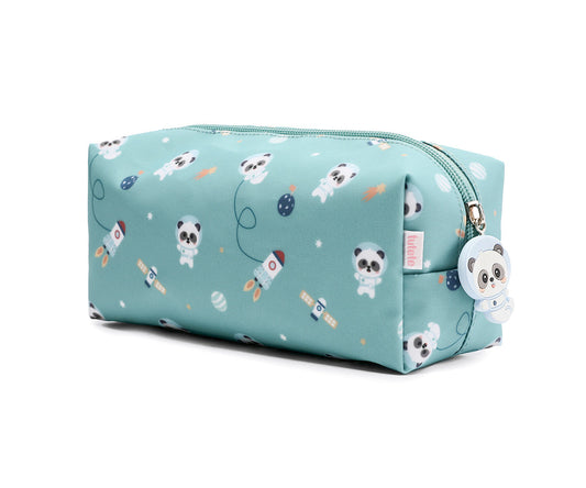 Estojo Escolar Personalizável - Pandas In Space