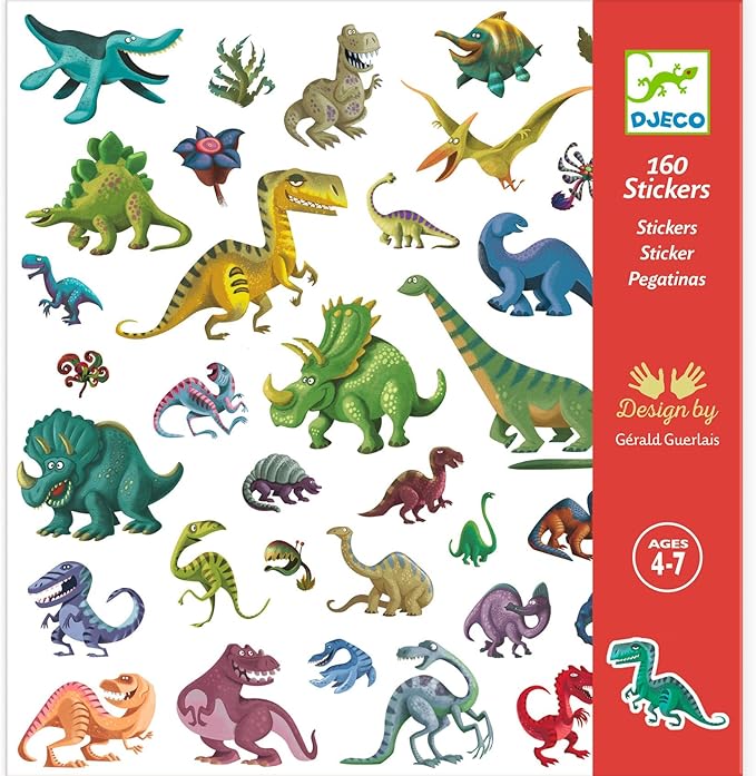 160 Autocolantes - Dinossauros