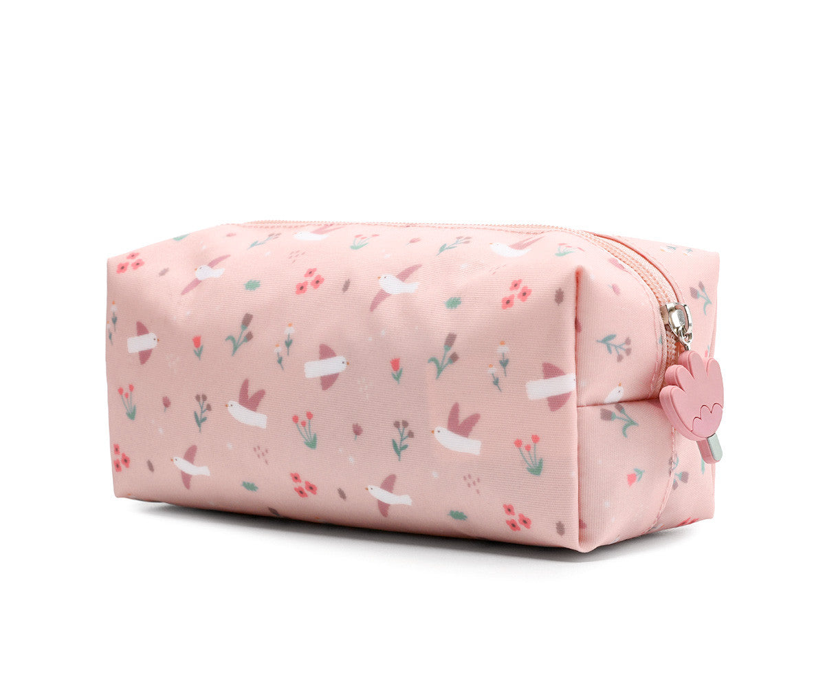 Estojo Escolar Personalizável - Blossom Birds