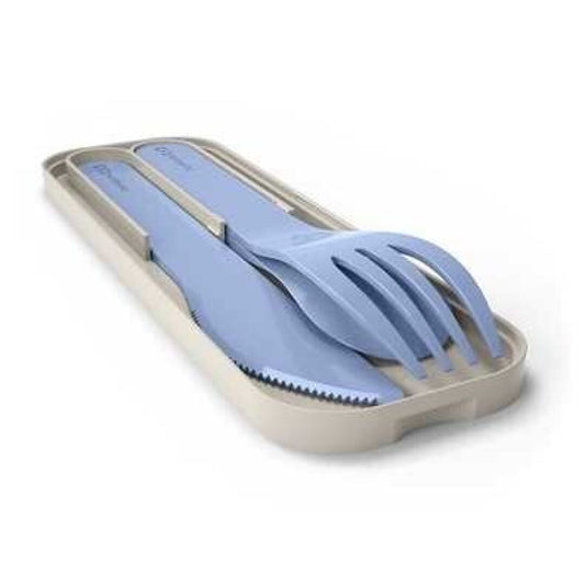 Talheres de Plástico Biodegradável - Azul Infinity