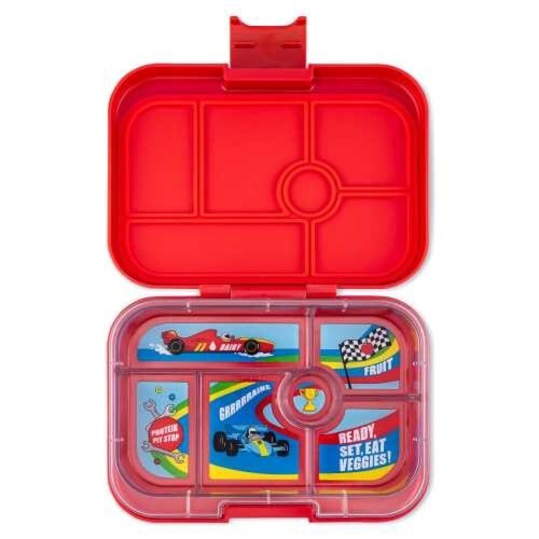 Marmita Yumbox Original 6D  - Vermelho Carros de Corrida