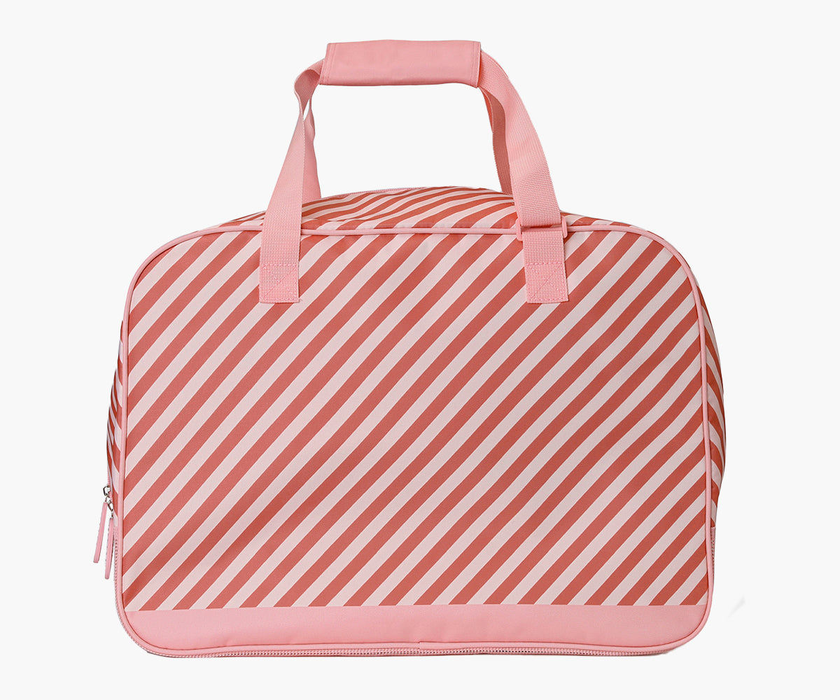 Pasta de Praia com Malha - Pink Stripes