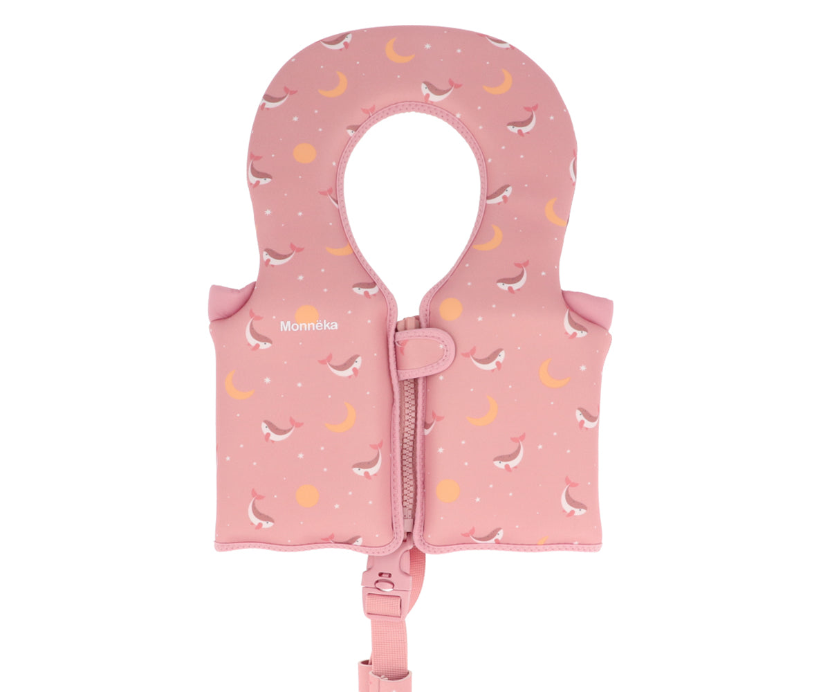 Colete de Aprendizagem de 1 à 2 anos - Whale Pink