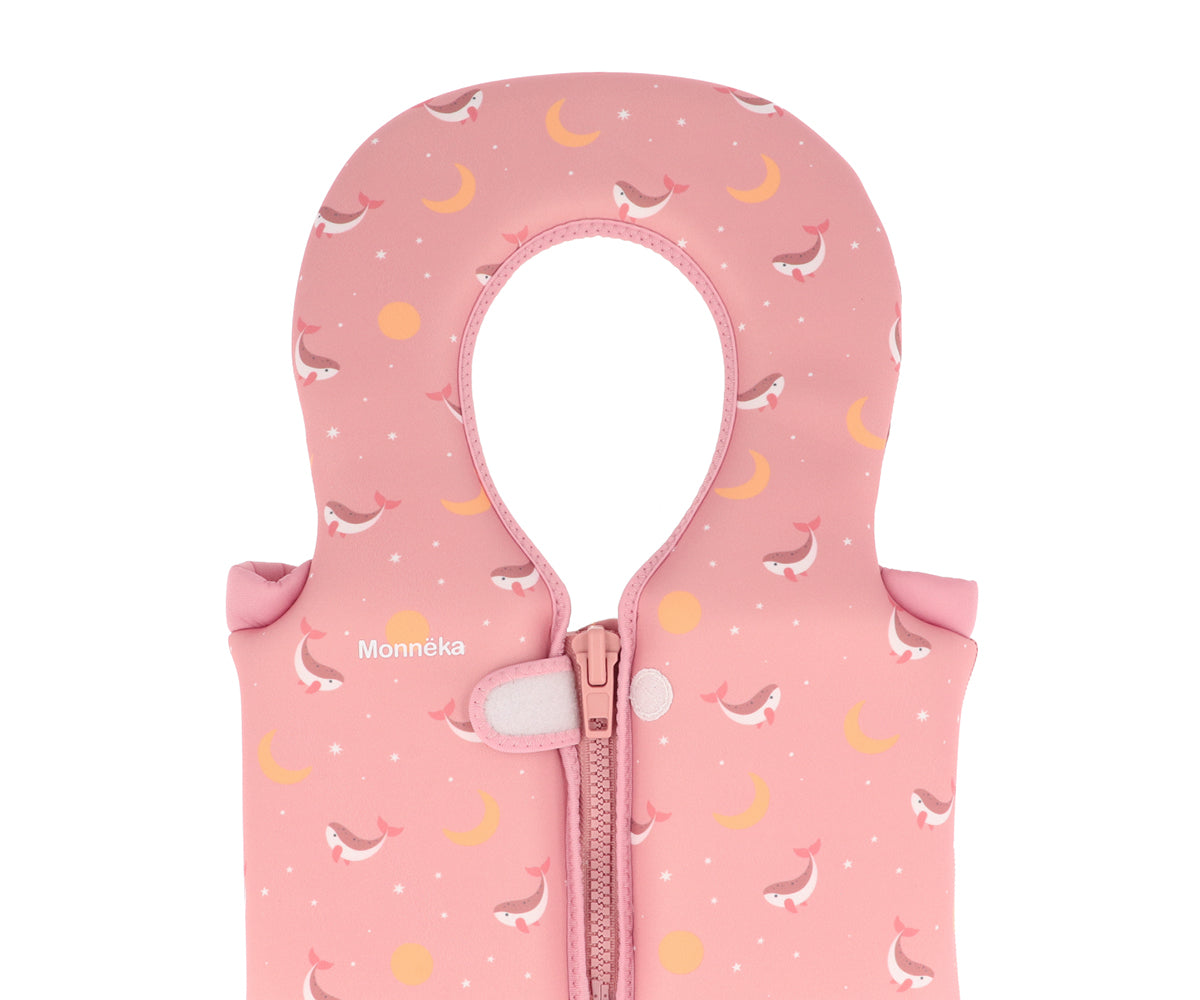 Colete de Aprendizagem de 1 à 2 anos - Whale Pink