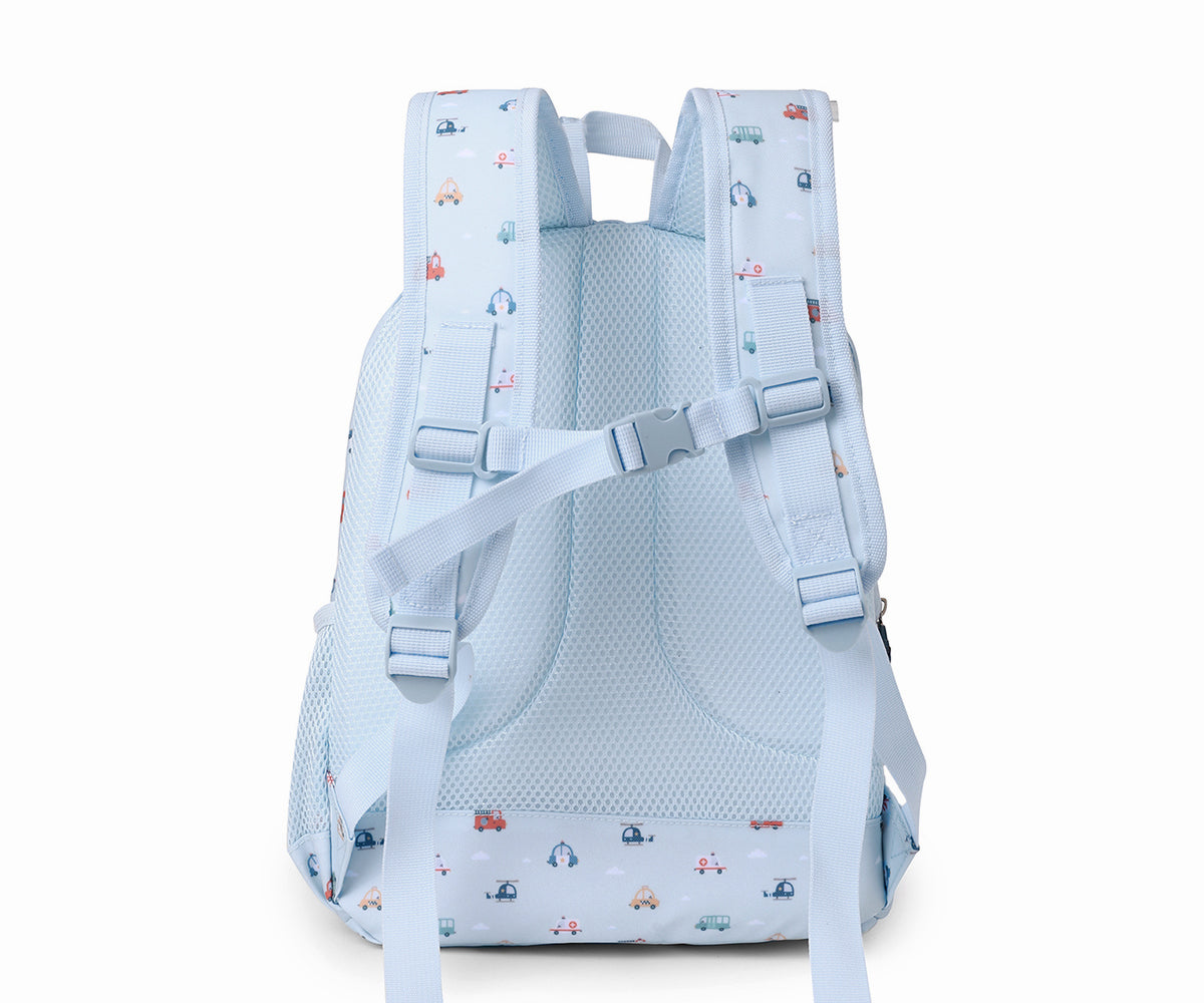 Mochila Escolar Média com Porta-Chaves - City Cars