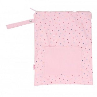Saco Impermeável - Rosa Dots