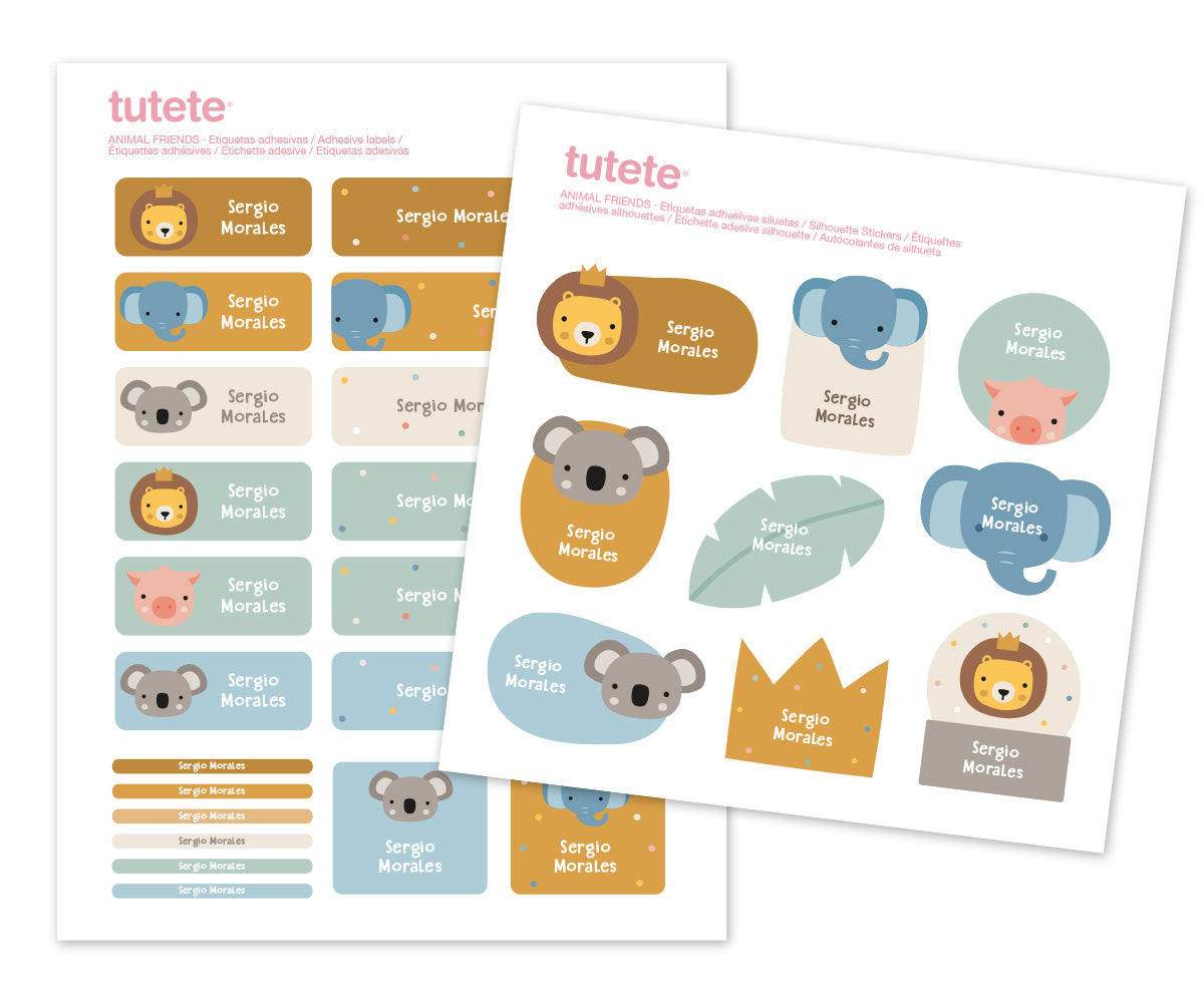 Adesivos para Objectos - Animal Friends
