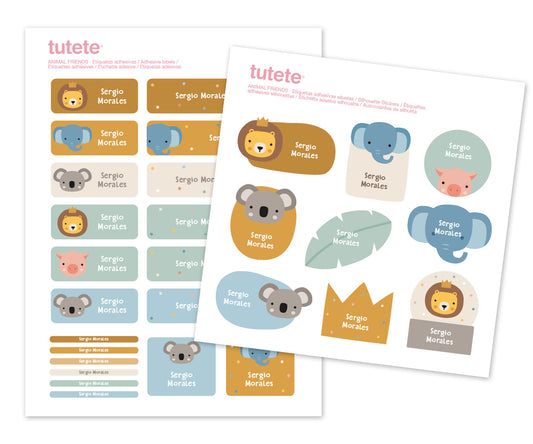 Adesivos para Objectos - Animal Friends