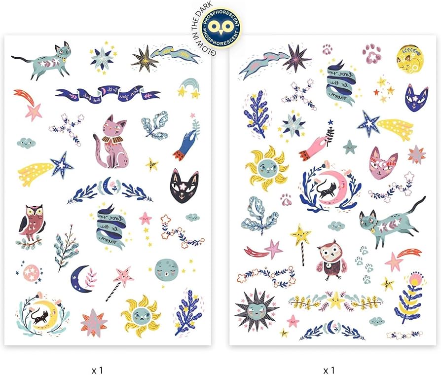 50 Tatuagens Glow in the Dark - Sweet Dreams