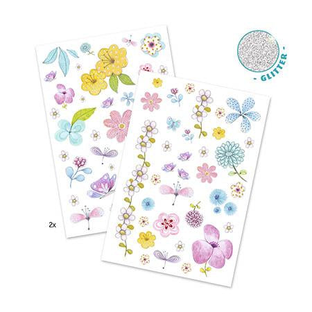 50 Tatuagens com Glitter  - Belas Flores do Campo